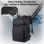 Glassology Faux Leather Laptop Backpack Stylish, Durable & Water-Repellent, Fits 15.6" Laptop.