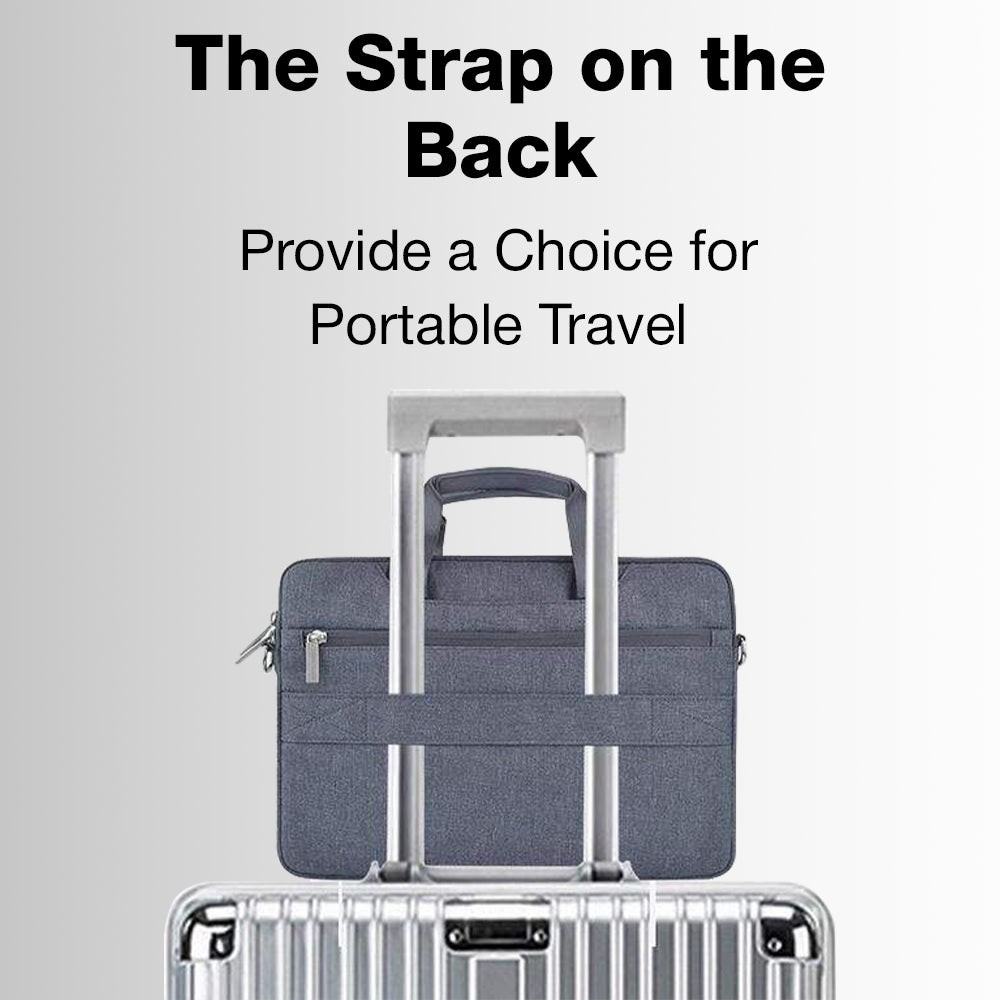 Glassology 14" Laptop Sleeve Bag with Handle – Grey