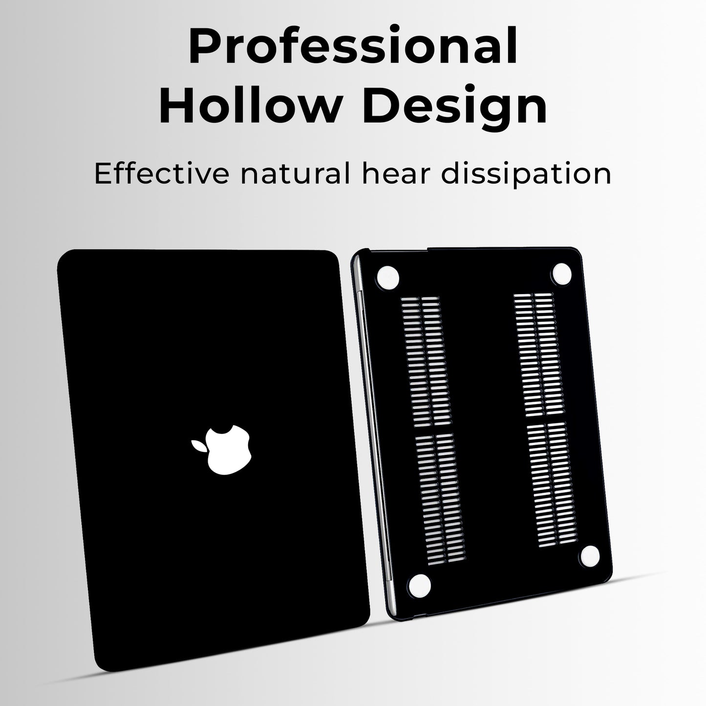 Defense Shield Case for MacBook Air 13.6" (2025) – Black Shockproof Scratch Resistant Precision Fit Premium Matte Finish