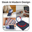 Glassology Samsung Galaxy Z Flip7 360° Rotating MagSafe Ring Stand Blue Case