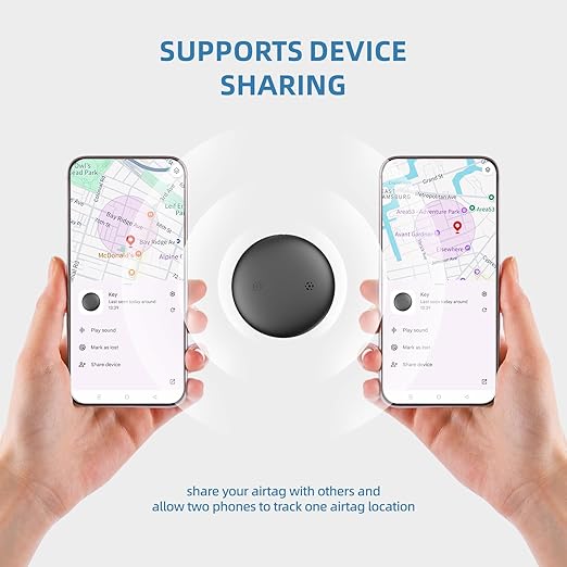 Glassology Android Smart Tag (Black) – Bluetooth 5.3 Tracker | Water-Resistant | Anti-Lost Key, Bag & Wallet Finder