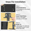 75 inch to 120 inch TV Wall Mount Bracket with 180 Rotation TV and Monitor. - GLASSOLOGY