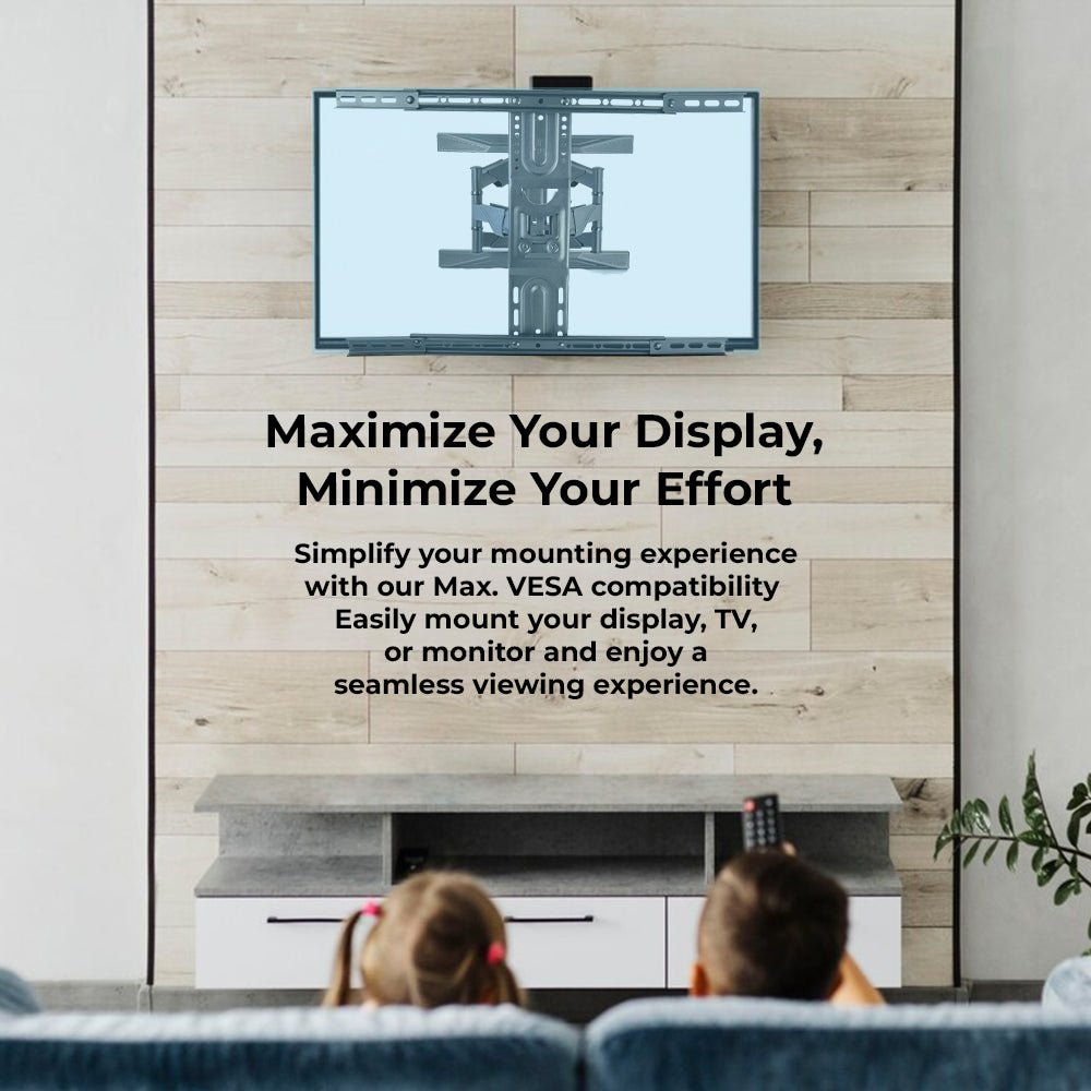 75 inch to 120 inch TV Wall Mount Bracket with 180 Rotation TV and Monitor. - GLASSOLOGY