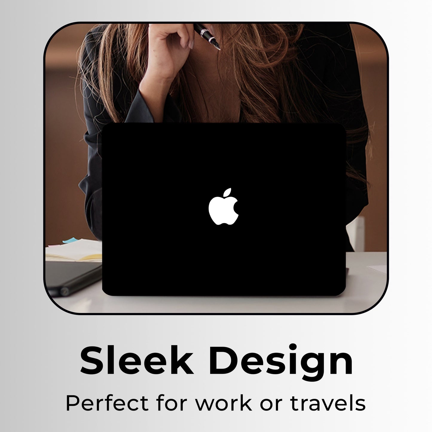 Defense Shield Case for MacBook Air 13.6" (2025) – Black Shockproof Scratch Resistant Precision Fit Premium Matte Finish