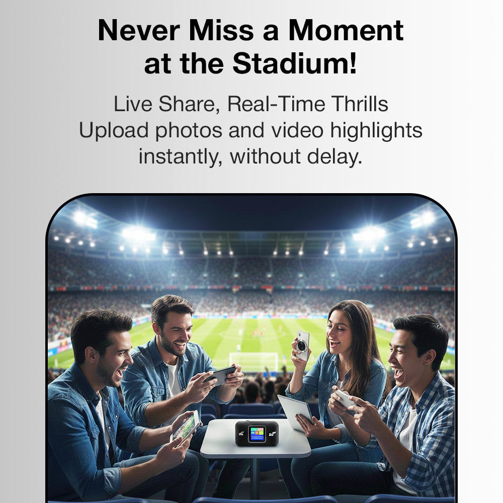 Glassology 5G Portable Mobile WiFi Router | Wireless Hotspot for Small office, CCTV & On-the-Go Connectivity