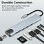 GH8G 8-in-1 USB-C Hub – 4K HDMI, Dual Type-C, Ethernet & SD/TF UAE
