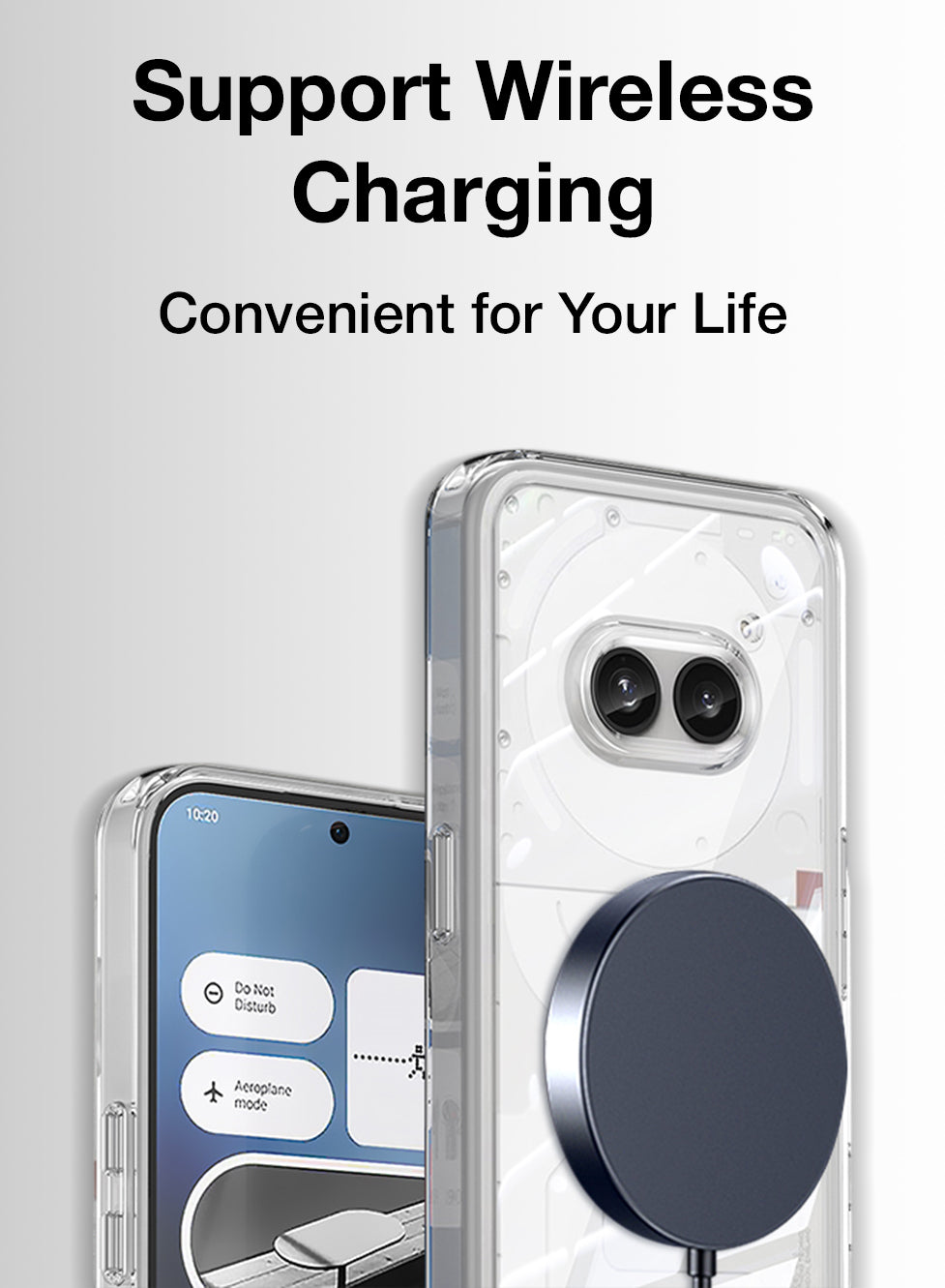 Glassology clear case with screen protector for Nothing Phone 10