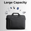 Laptop Bag 15-16" Inch Durable Polyester, Sleek Design - Black