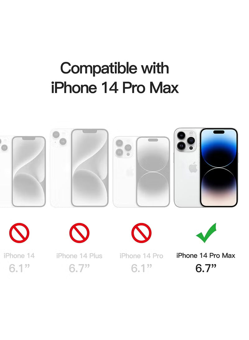 white MagSafe military grade case for iPhone 14 Pro Max