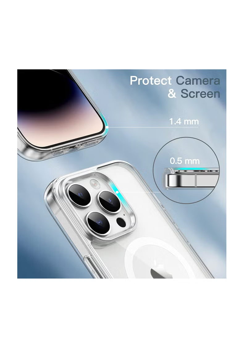 white MagSafe military grade case for iPhone 14 Pro Max