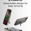 Glassology 10000mAh Magnetic Wireless Power Bank 20W PD Fast Charging, Built-in Cables, Kickstand & MagSafe Compatibility