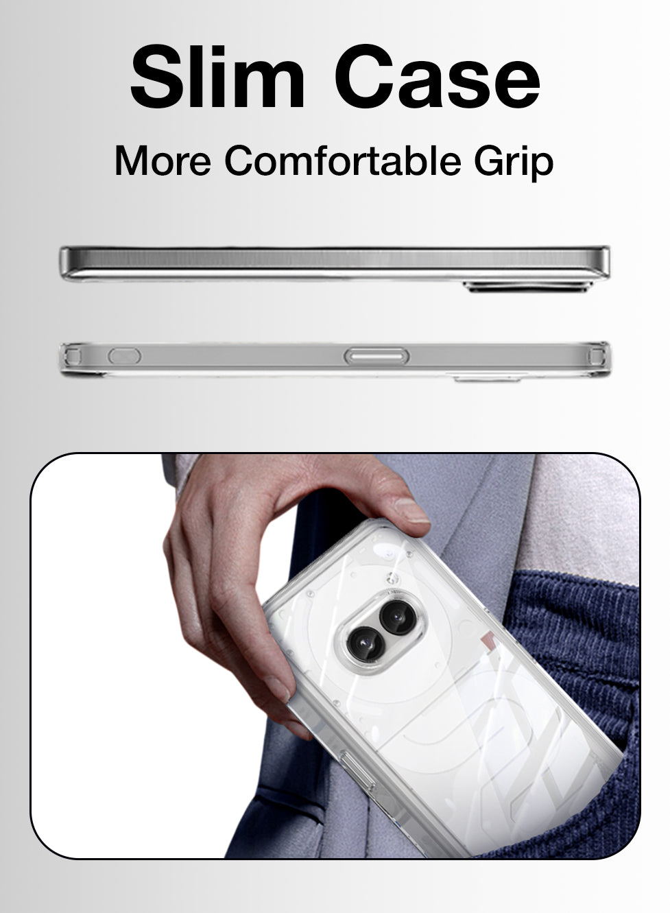 Glassology clear case with screen protector for Nothing Phone 11