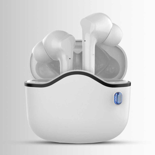 A33 Wireless Bluetooth Headset White with Built in Microphone