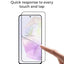 Smartphone screen with a finger touching it, highlighting high sensitivity and touch response.