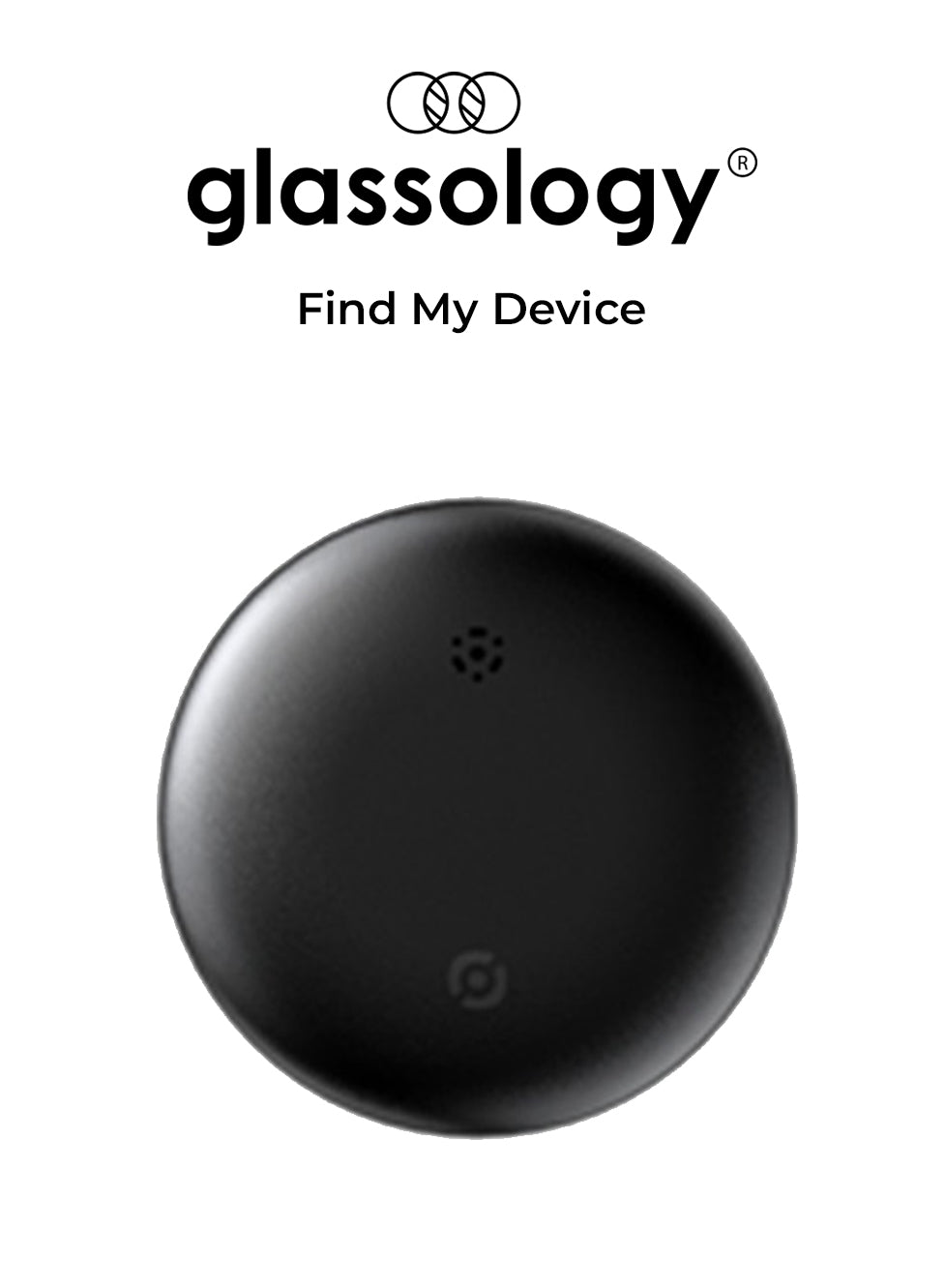 Glassology Android Smart Tag (Black) – Bluetooth 5.3 Tracker | Water-Resistant | Anti-Lost Key, Bag & Wallet Finder