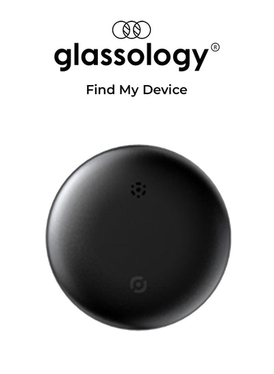 Glassology Android Smart Tag (Black) – Bluetooth 5.3 Tracker | Water-Resistant | Anti-Lost Key, Bag & Wallet Finder