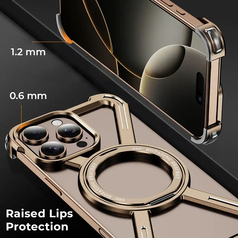 cameral lens protected due to raised lips on iPhone 16 pro max case