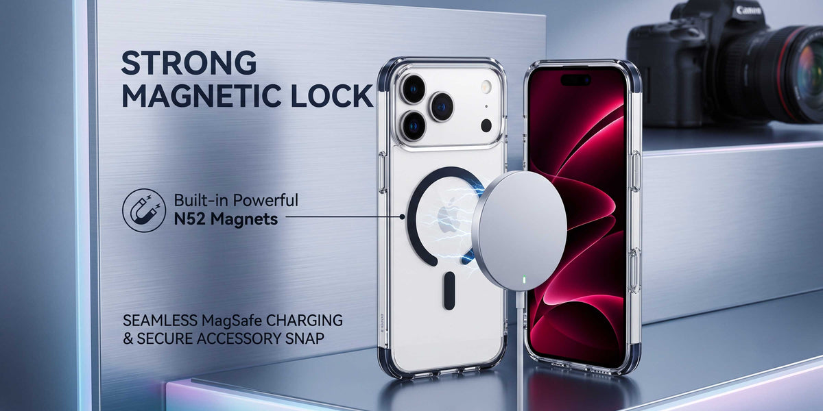 Glassology MagSafe Nova Ring 360 Case for iPhone 18 Pro Max Burgundy