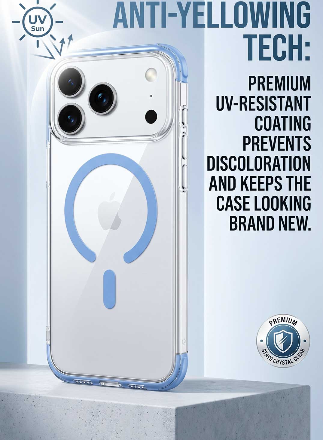 Glassology MagSafe Prism Series Case for iPhone 18 Pro Max Glacier