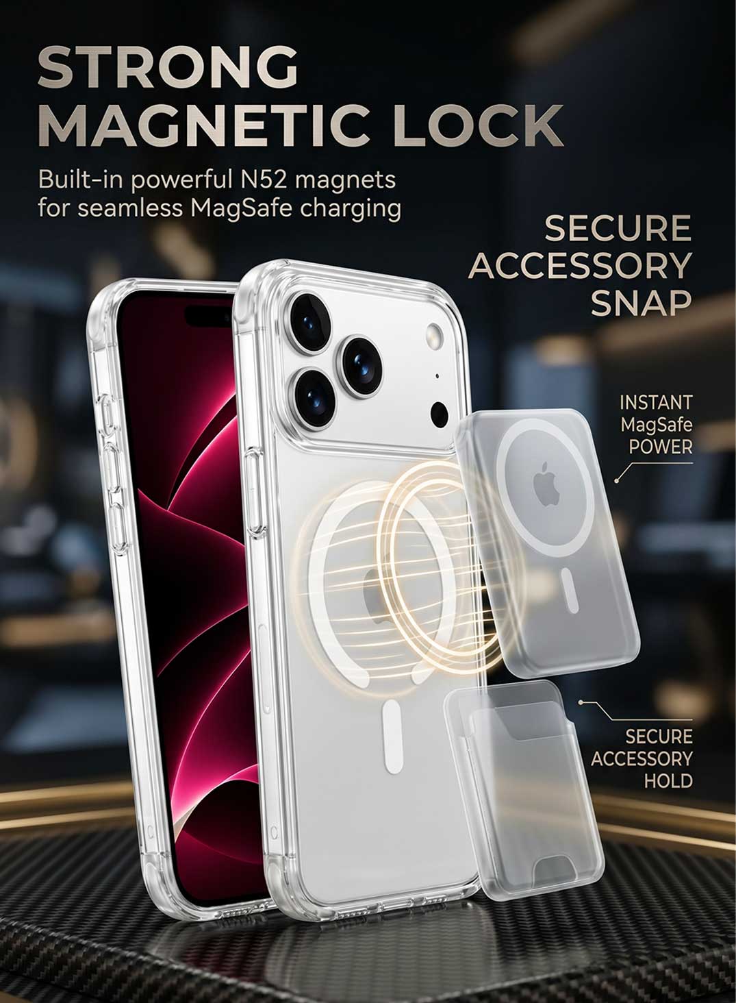 Glassology MagSafe Prism Series Case for iPhone 18 Pro Max White