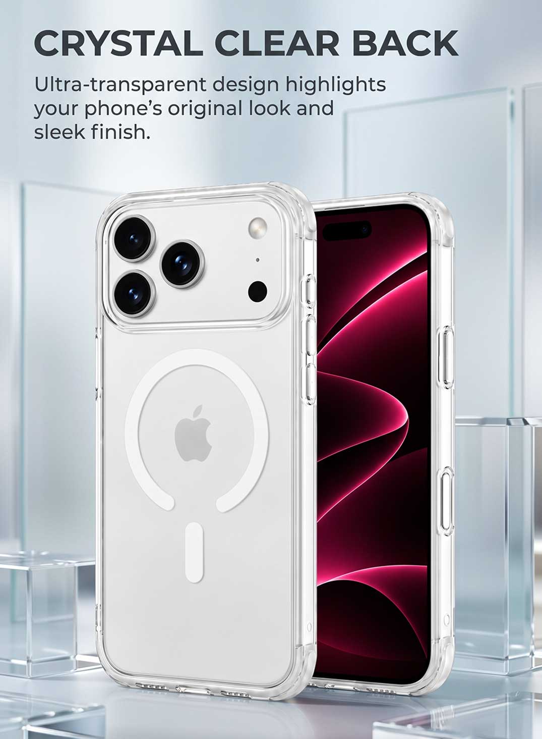 Glassology MagSafe Prism Series Case for iPhone 18 Pro Max White