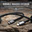 Glassology USB C to Lightning Cable 2M, 35W Fast Charging Cable, Durable Braided Nylon Charging Cord