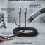 Glassology USB C to Lightning Cable 2M, 35W Fast Charging Cable, Durable Braided Nylon Charging Cord