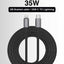 Glassology USB C to Lightning Cable 2M, 35W Fast Charging Cable, Durable Braided Nylon Charging Cord