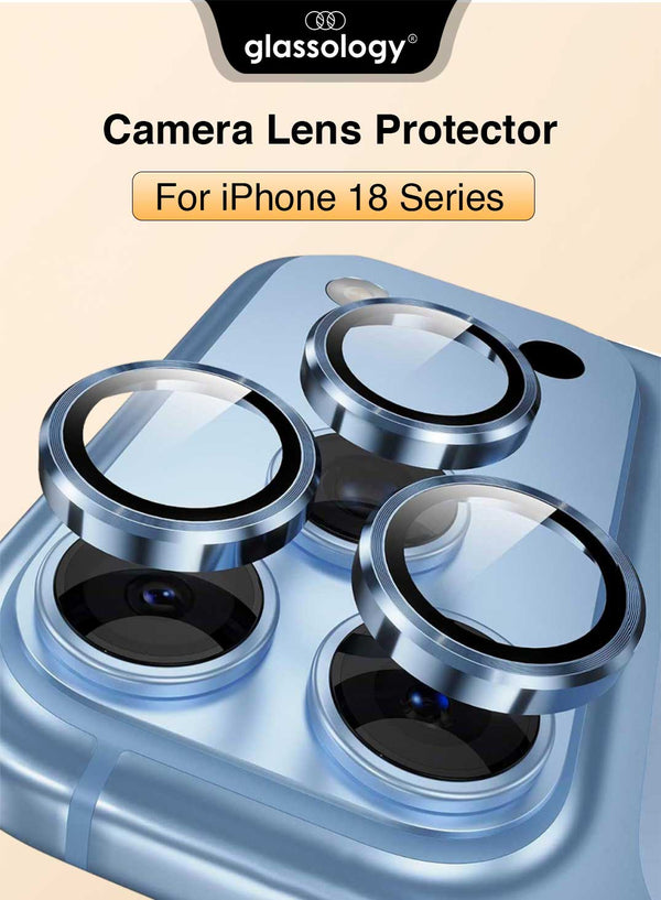 iPhone 18 Pro / Pro Max, Sky Blue Camera Lens Cover, Anti-Scratch Protective Guard for Rear Camera