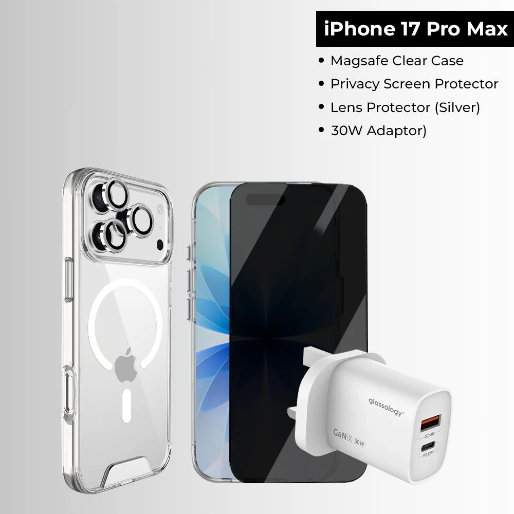 Apple iPhone 17 Pro Max 256GB Silver - 5G Middle East Version with Free 4-in-1 Accessories Bundle | eSIM Supported