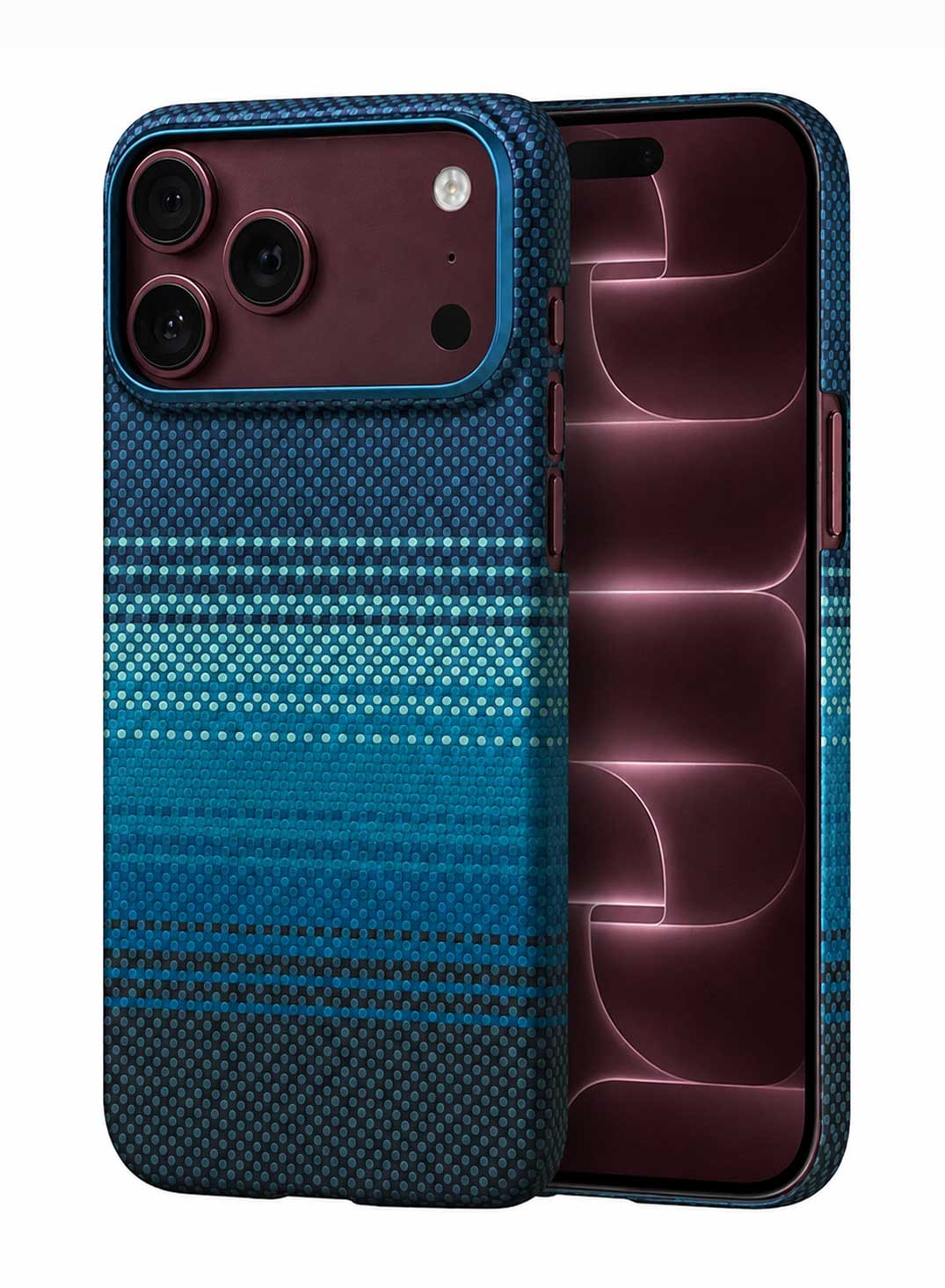 Glassology Carbon Design Case for iPhone 18 Pro Max Blue