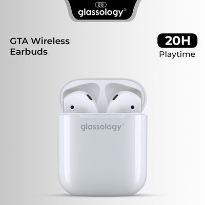 Glassology GTA1 True Wireless Bluetooth Earbuds with 20 Hours Playtime