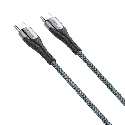 Glassology 1 Meter 65W USB-C to USB-C (Type C) Braided Charging Cable