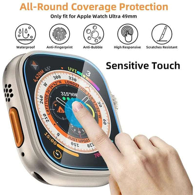 Glassology 2 Pack Tempered Glass Screen Protector For Apple Watch Ultra 49mm