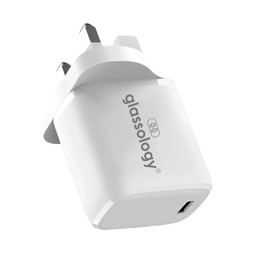30W Type C Fast Charging Travel Power Adapter - White + USB product image