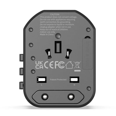 Glassology 3 Port Multi Socket 20W Universal Fast Charging Adapter