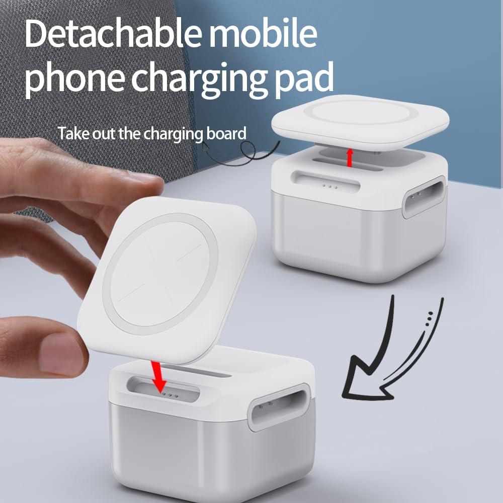 Glassology 3 in 1 Cube 15W Fast Magnetic Charging Foldable Wireless Charger