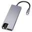 Glassology 8-in-1 USB-C Hub Adapter With Multiport Converter