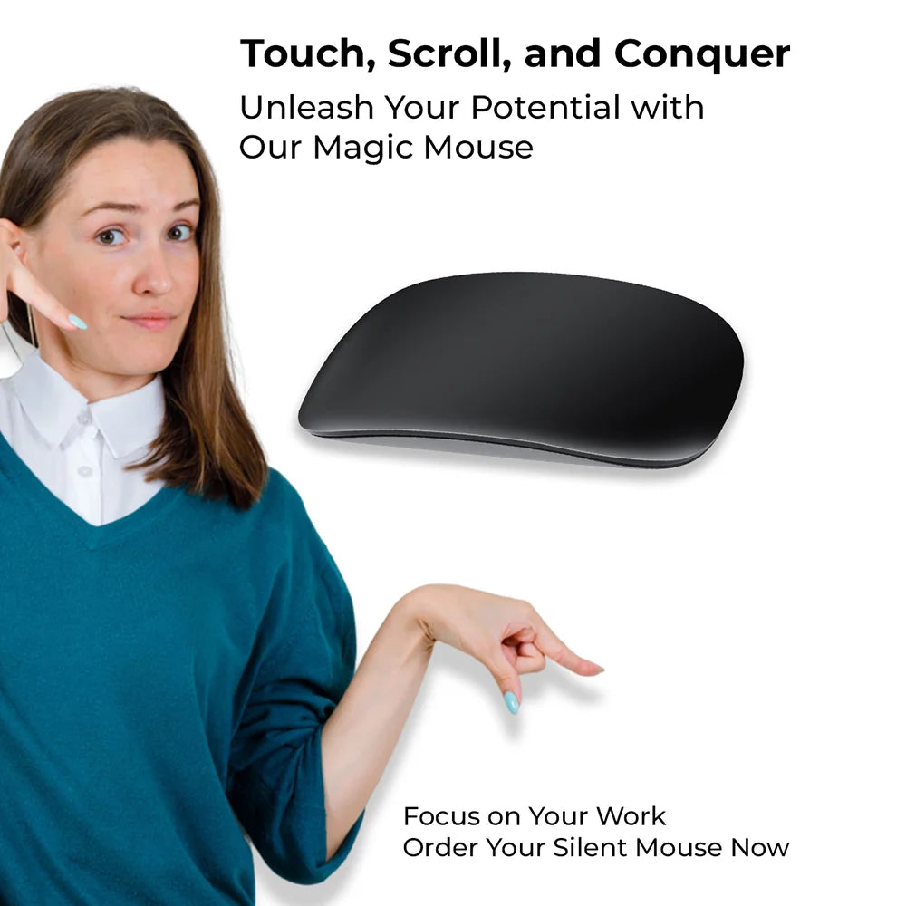 Glassology Magic Touch Scroll Rechargeable Wireless Bluetooth Mouse
