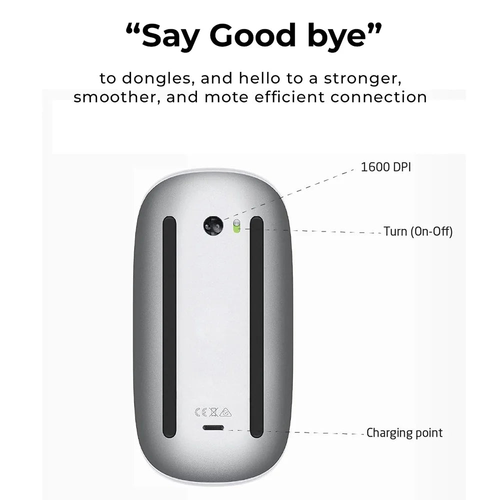 Magic Touch Scroll Rechargeable Wireless Bluetooth Mouse
