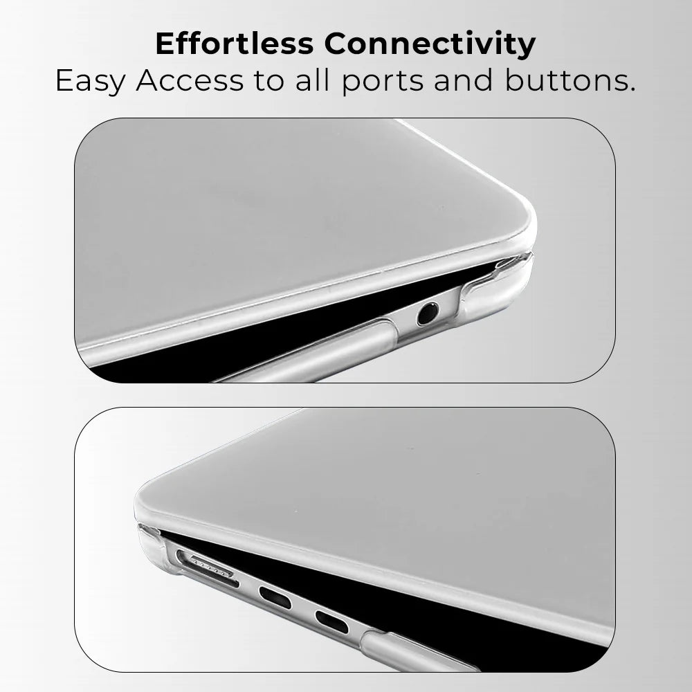 Glassology Transparent Protector Case and Cover for MacBook Air and Pro