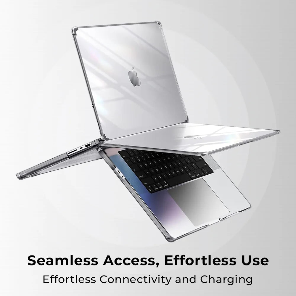 Glassology Transparent Protector Case and Cover for MacBook Air and Pro