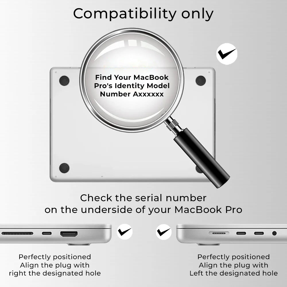 Glassology Transparent Protector Case and Cover for MacBook Air and Pro