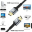 Glassology 5 Meter 8K Ultra HD High Speed Braided Cord HDMI Cable