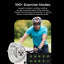 Glassology Charome T9 HD Smart Watch (Black) , featuring a cyclist in the background.
