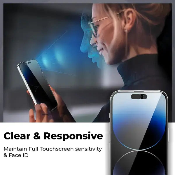 Glassology Privacy Tempered Glass Screen Protector For Apple iPhone 16 Pro Max