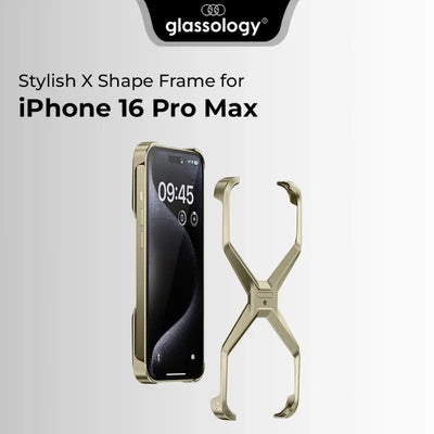 Glassolog iPhone 16 Pro Max X-Frame Borderless Case