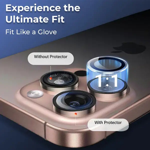 Glassology iPhone 16 pro Lens Guard Black