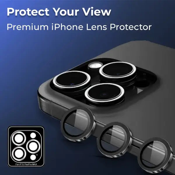Glassology iPhone 16 pro Lens Guard (Black)