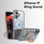 iPhone 17 360° Rotate Ring Stand Magsafe Case (Grey)